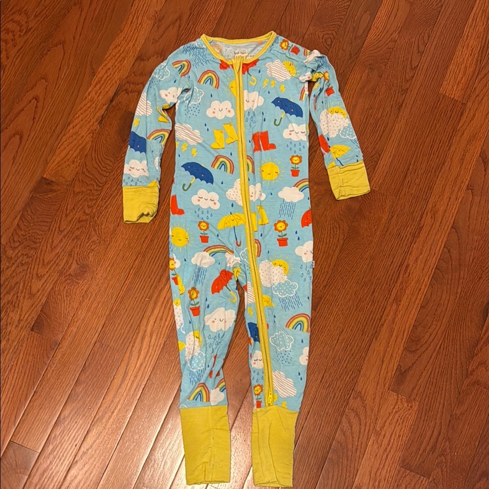 Little Sleepies Colorful Rainy Day Kids One Piece Pajama